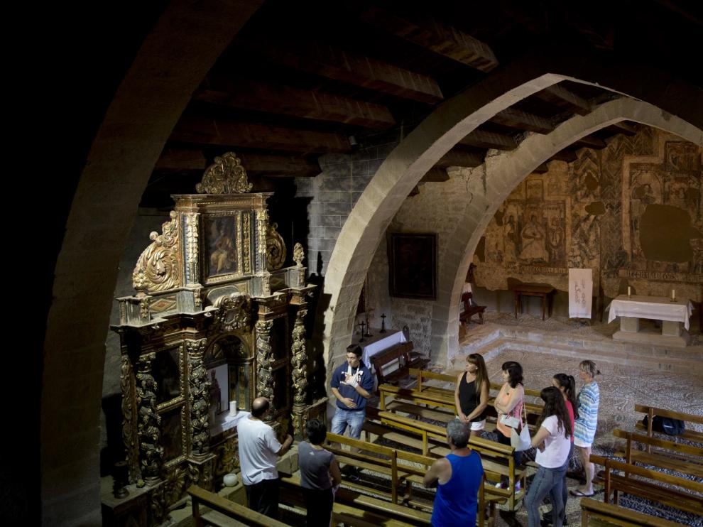 Visita a la Virgen de la Liena, en Murillo de Gállego.