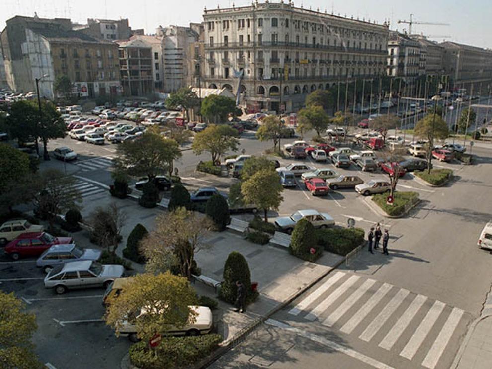 La inocentada de ZEC: cien plazas de aparcamiento en plena plaza del Pilar