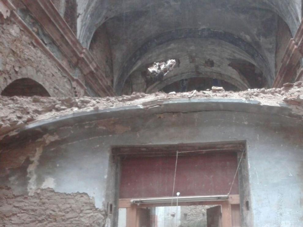 Nuevo derrumbe en la iglesia renacentista de Ruesta