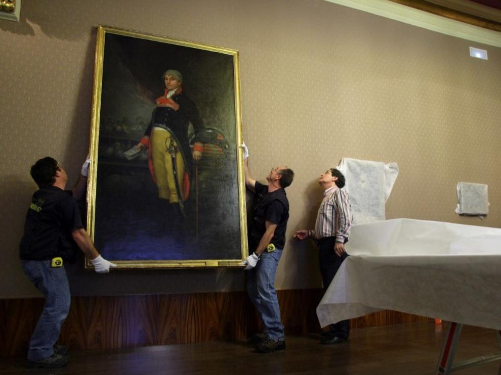 Reubicación del retrato de Félix de Azara pintado por Goya