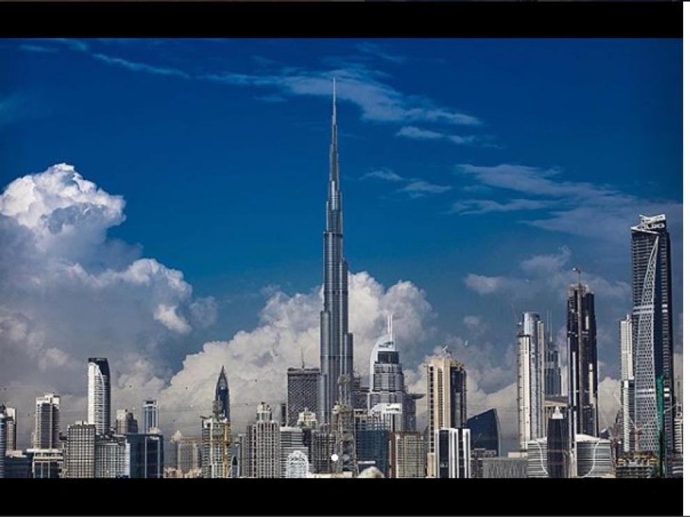 El imponente Burj Khalifa presidiendo el emirato de Dubai.