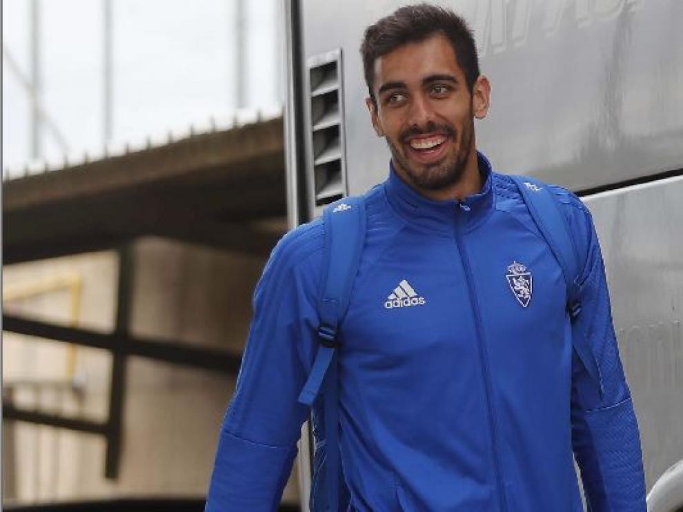 Borja Iglesias, delantero del Real Zaragoza.
