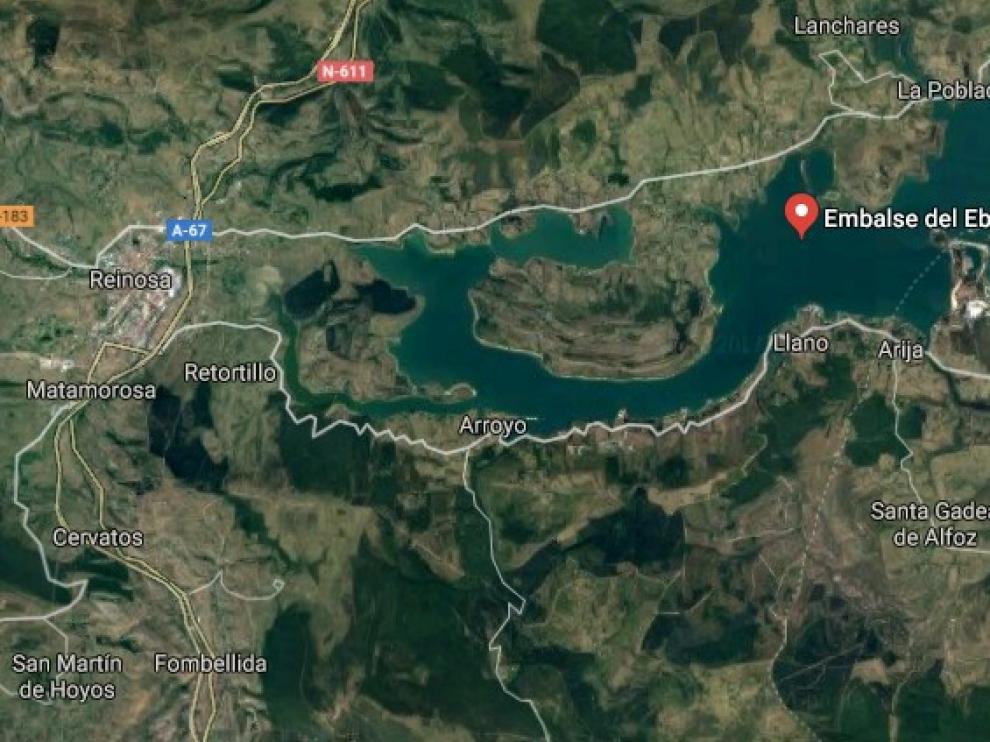 Embalse del Ebro al sur de Cantabria
