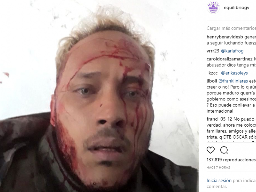 Oscar Pérez retransmite por Instagram su intento de detención