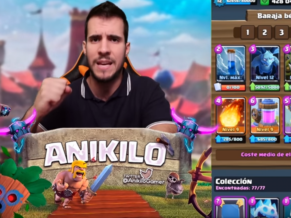 Anikilo es famoso por sus vídeos dedicados al videojuego de cartas Clash Royale.