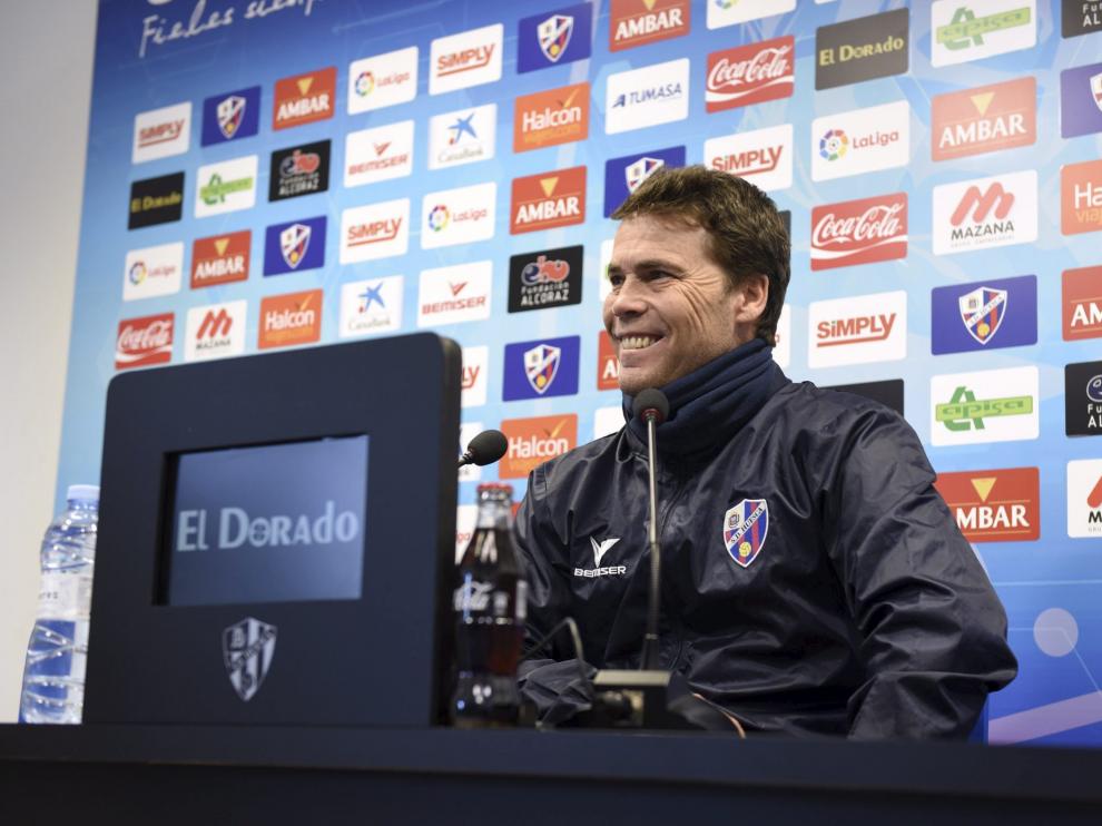 Un sonriente Rubi, antes de comenzar su comparecencia de este jueves.
