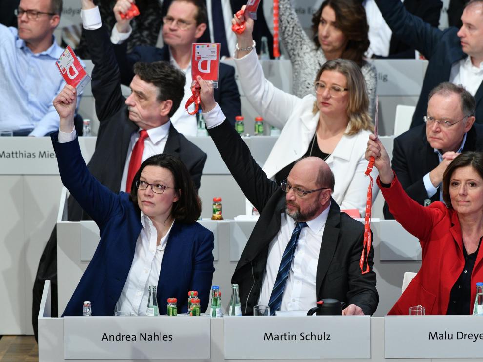 El congreso federal del SPD se ha pronunciado por mayoría a favor de la línea de su líder, Martin Schulz.