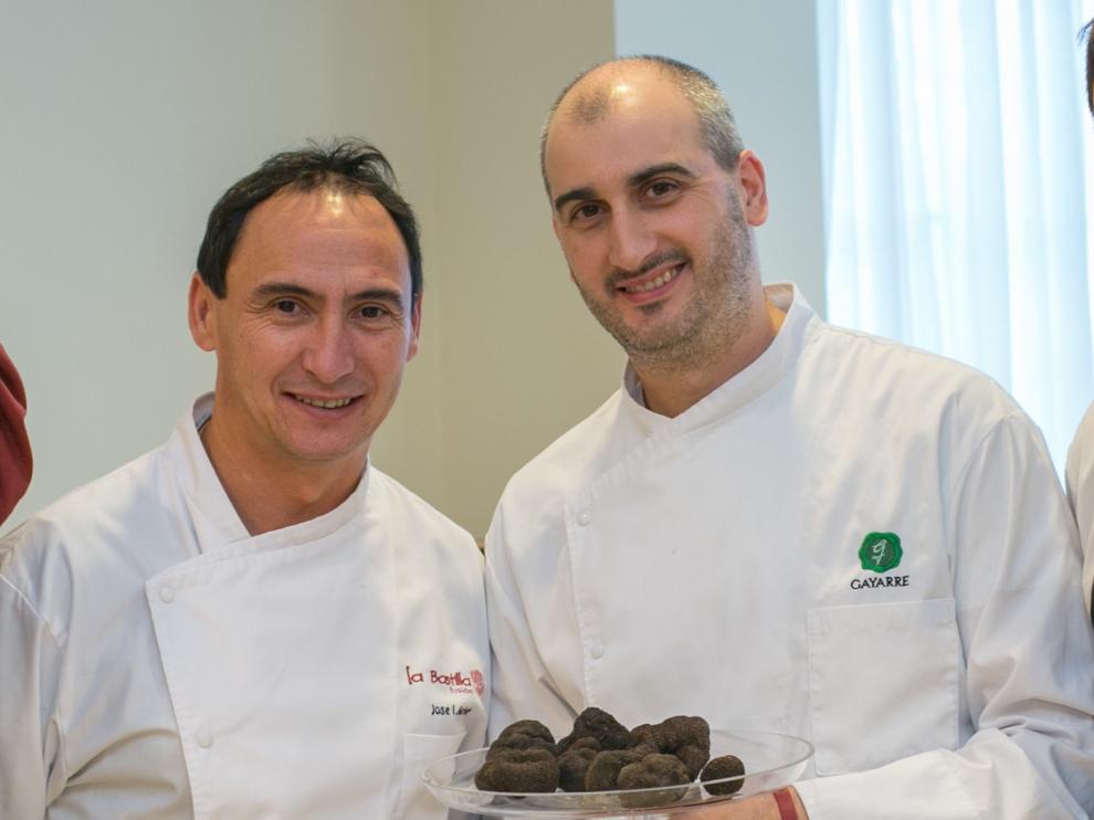 José Ignacio Acirón, chef ejecutivo del Grupo La Bastilla, y Leandro Casas, chef del restaurante Gayarre, hablarán sobre la trufa aragonesa en Madrid Fusión.