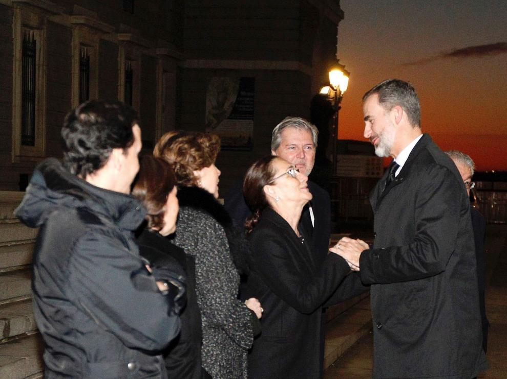 Felipe VI asiste al funeral por su antiguo preceptor Aurelio Menéndez