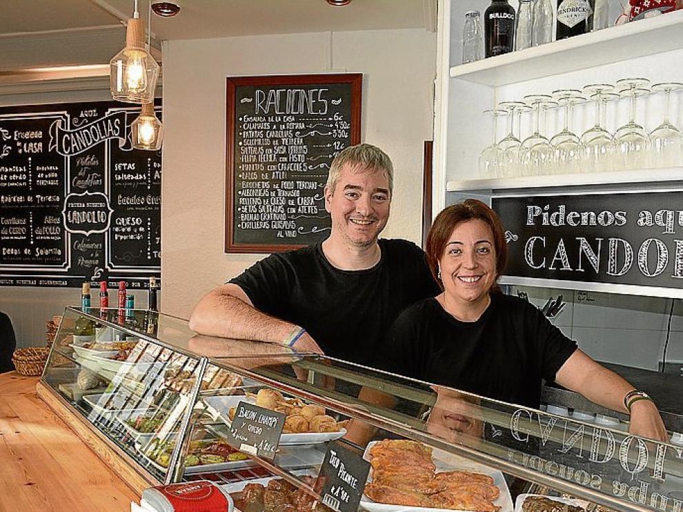 Carlos Ceperuelo y Sara Tarragüel, en Candolías.