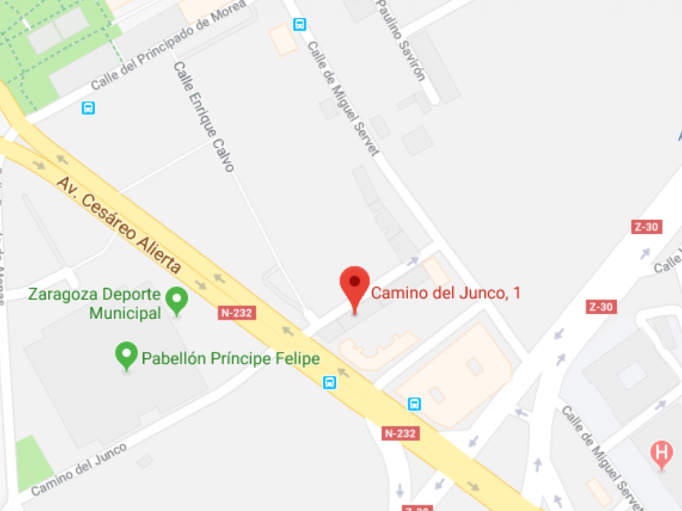 Tramo del Camino del Junco que se verá afectado por las obras de vertido.