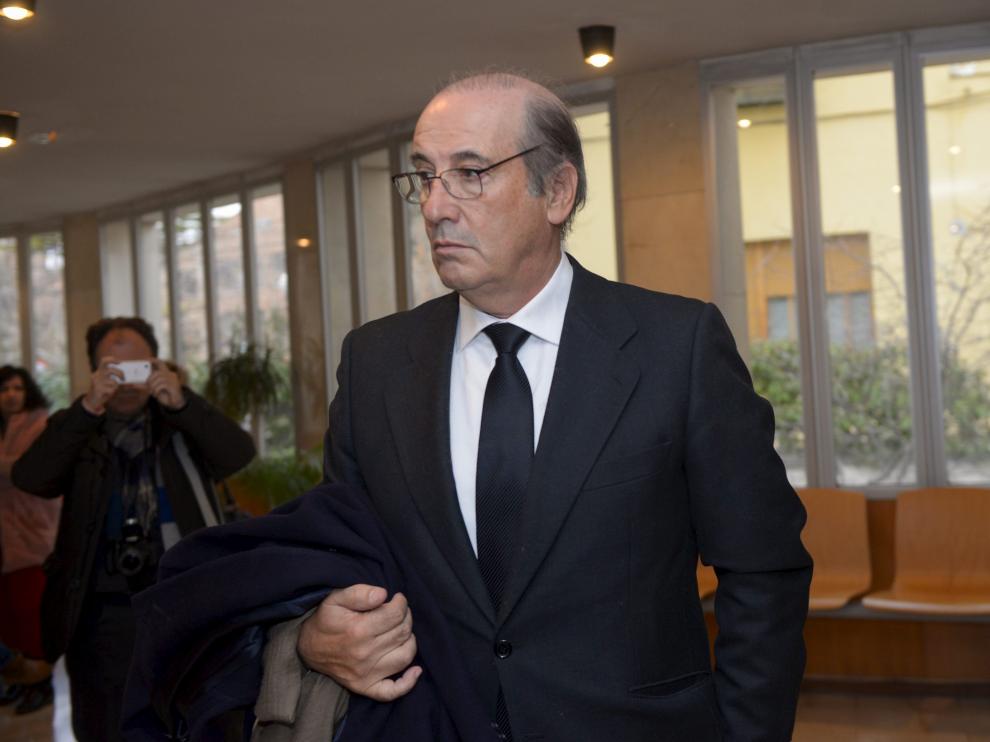 Francis Franco este jueves en el Juzgado de Teruel.