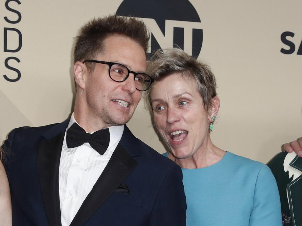 Sam Rockwell y Frances McDormand de 'Tres anuncios en las afieras'