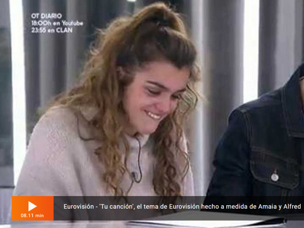 Alfred y Amaia ensayan 'Tu canción' por primera vez