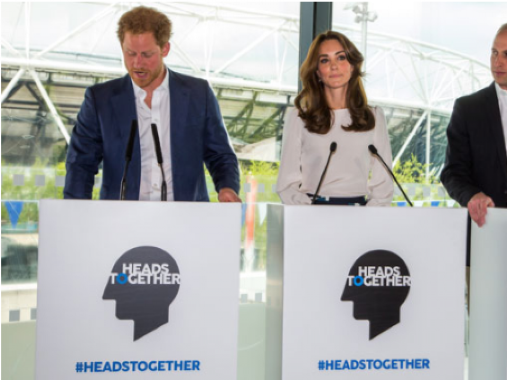 Duques de Cambridge, Guillermo y Catalina, y el propio Enrique, están muy implicados en la fundación Heads Together