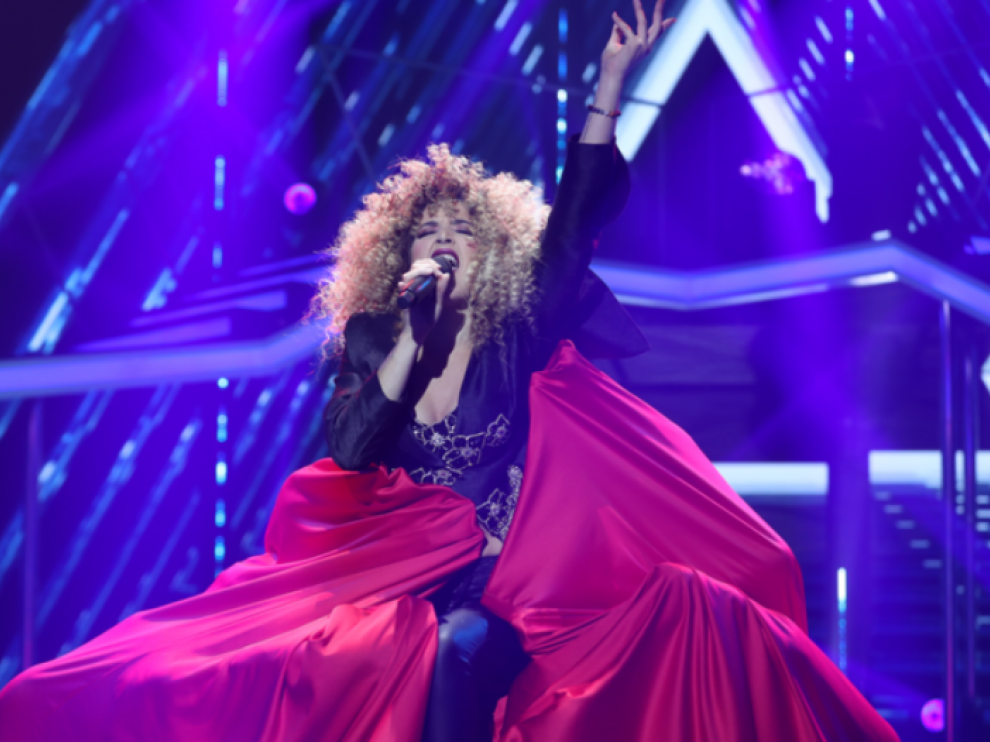 Mimi durante su actuación en la segunda gala del programa.