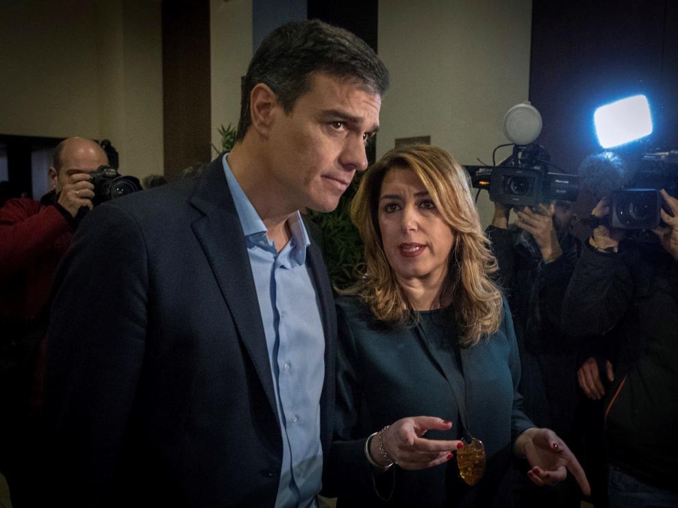 En su visita a Sevilla, Sánchez también se ha reunido con Susana Díaz