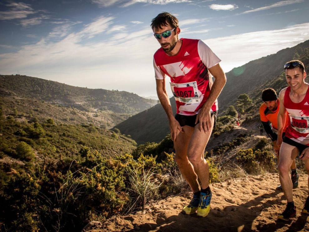 Luis Alberto Hernando, burgalés afincado en Jaca, en una de sus últimas carreras por montaña.