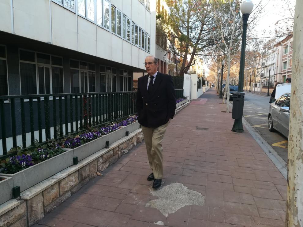 Francis Franco, a su llegada a la tercera y última sesión del juicio contra él por atentado a la autoridad