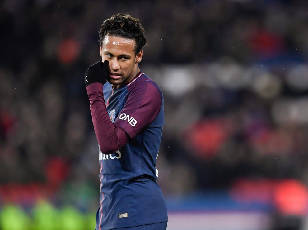 Neymar, delantero del PSG, en un partido de este curso.