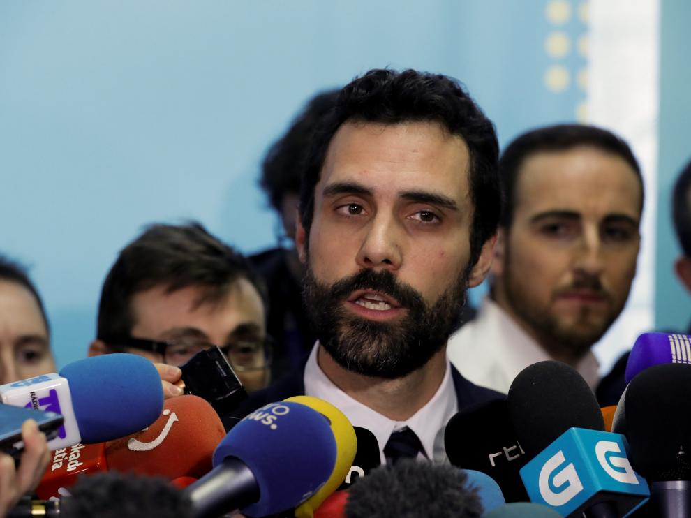 Roger Torrent, presidente del Parlament de Cataluña.
