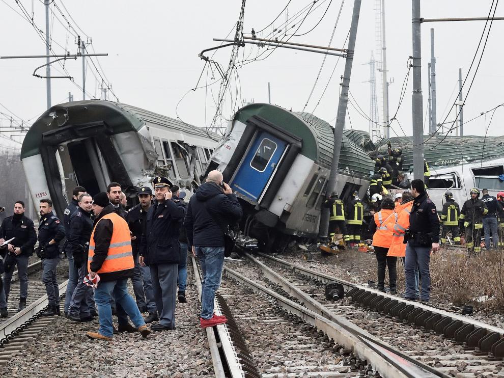 Accidente de tren en Milán