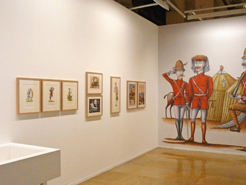 El espacio dedicado a la obra de Francis Meléndez, uno de los pioneros del gran momento de la ilustración en Aragón.