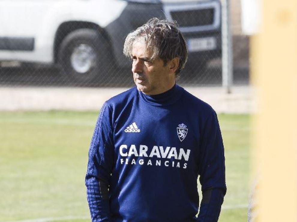 Natxo, en el campo de la Ciudad Deportiva.