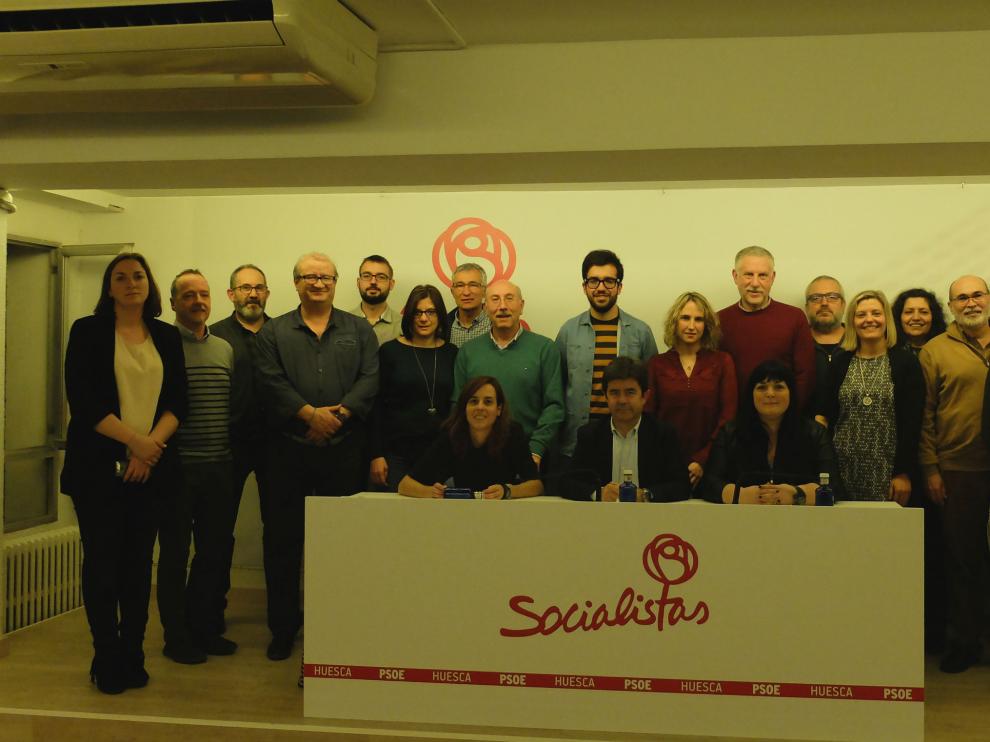 Integrantes del nuevo comité local del PSOE