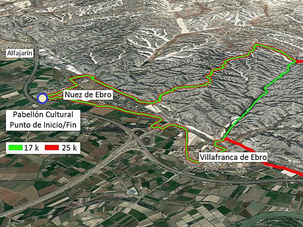 Ruta Monegros mapa.