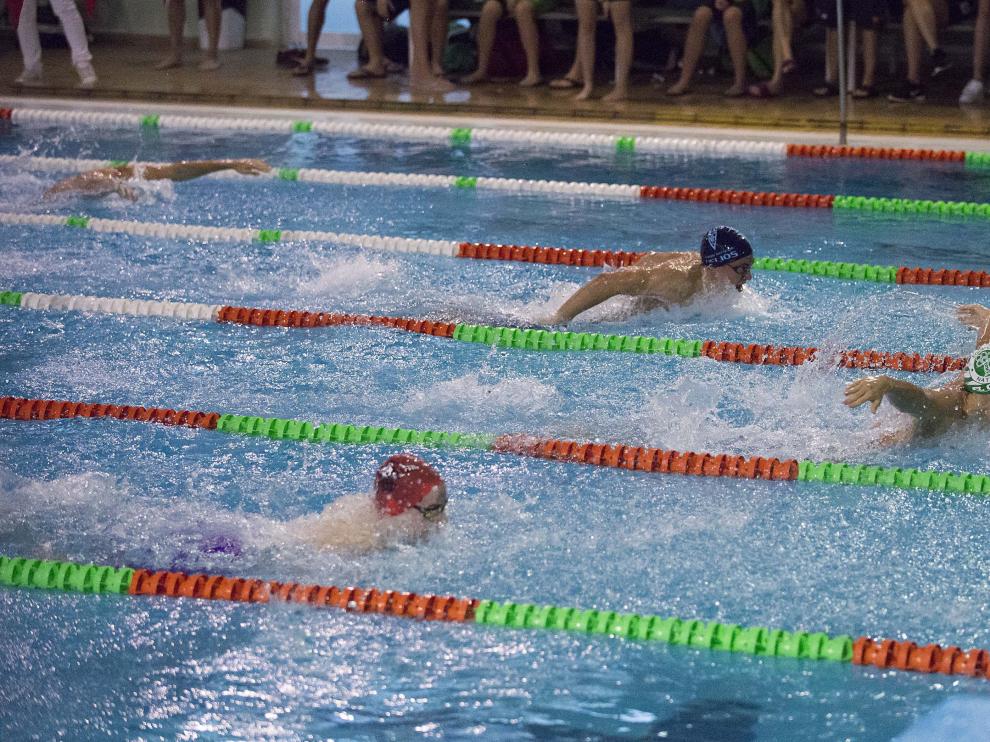 Imagen de archivo de un campeonato de Aragón de natación.