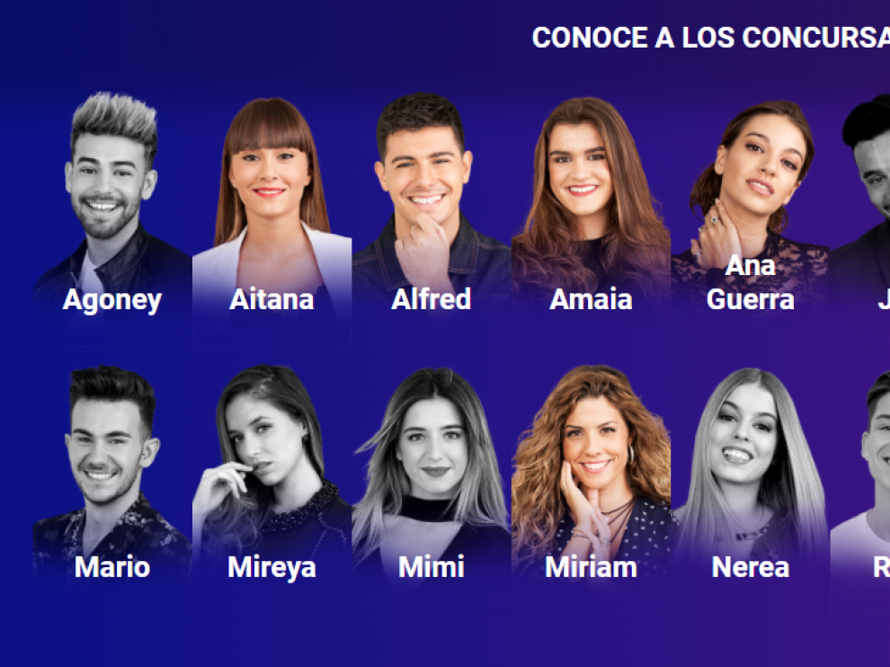Así se encuentra el panel de concursantes de Operación Triunfo antes de abordar la final.