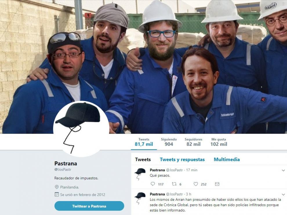 Imagen de la cuenta de Twitter de Pastrana.