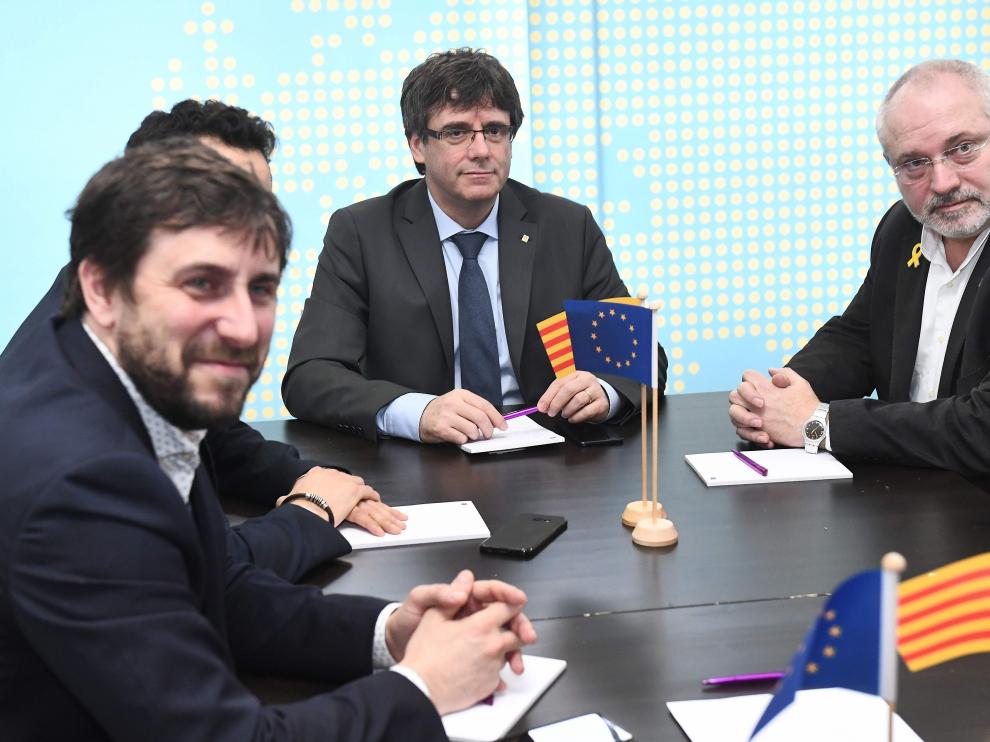 Puigemont y los exconsejeros huidos en Bruselas