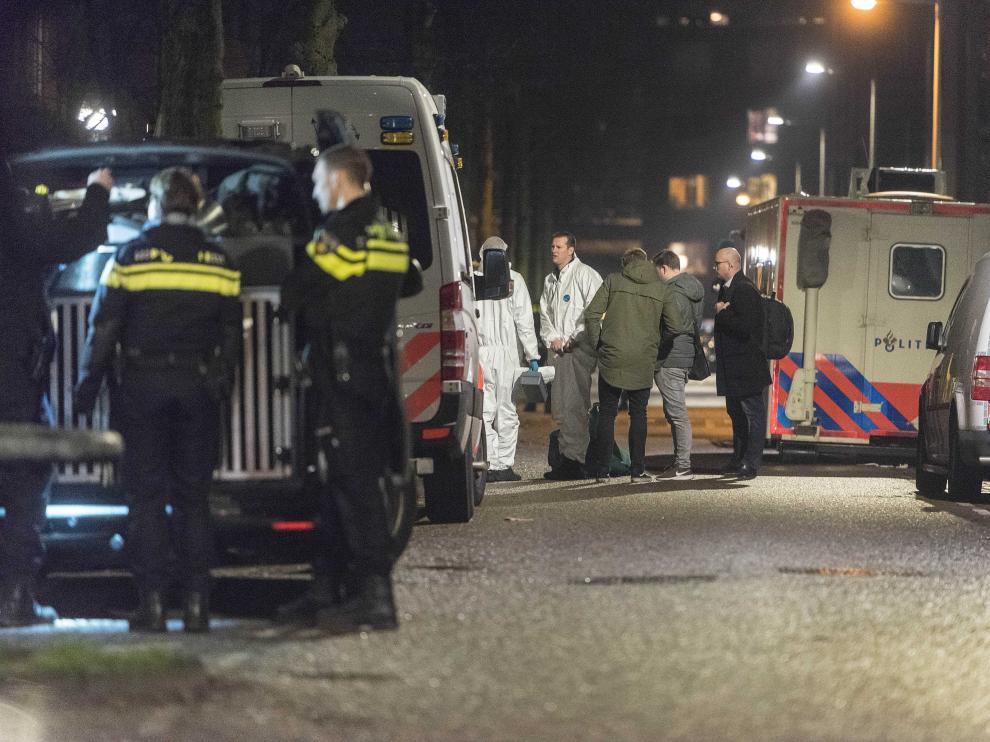 Imagen del tiroteo en Ámsterdam