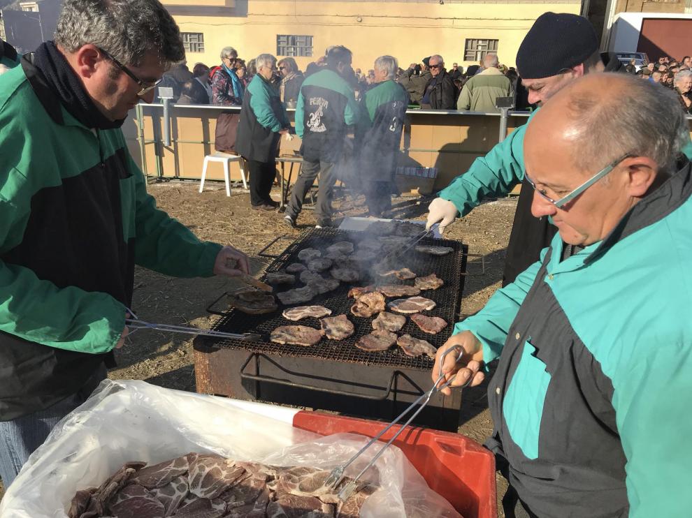 Una edición anterior de la Festa del Tossino de Albelda.