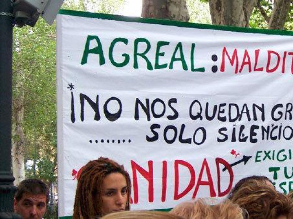 Imagen de una movilización de las asociaciones de afectadas.