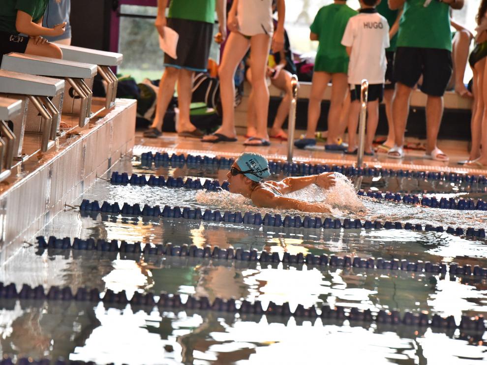 Uno de los participantes durante el XXII Trofeo San Vicente celebrado este sábado en Huesca.