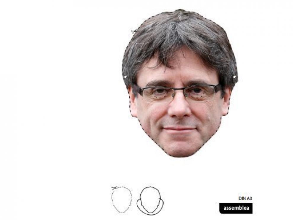 La ANC ha distribuido por redes una careta para que los manifestantes puedan imprimirla ellos mismos