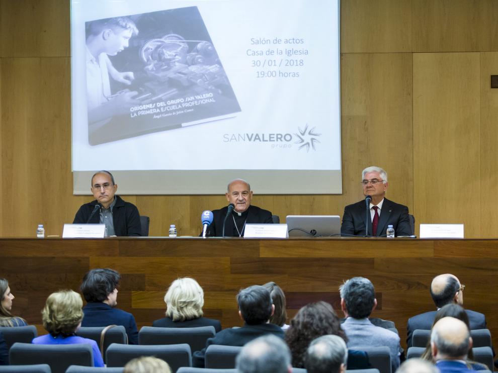 Presentación del libro 'Orígenes del Grupo San Valero', este martes, en la Casa de la Iglesia
