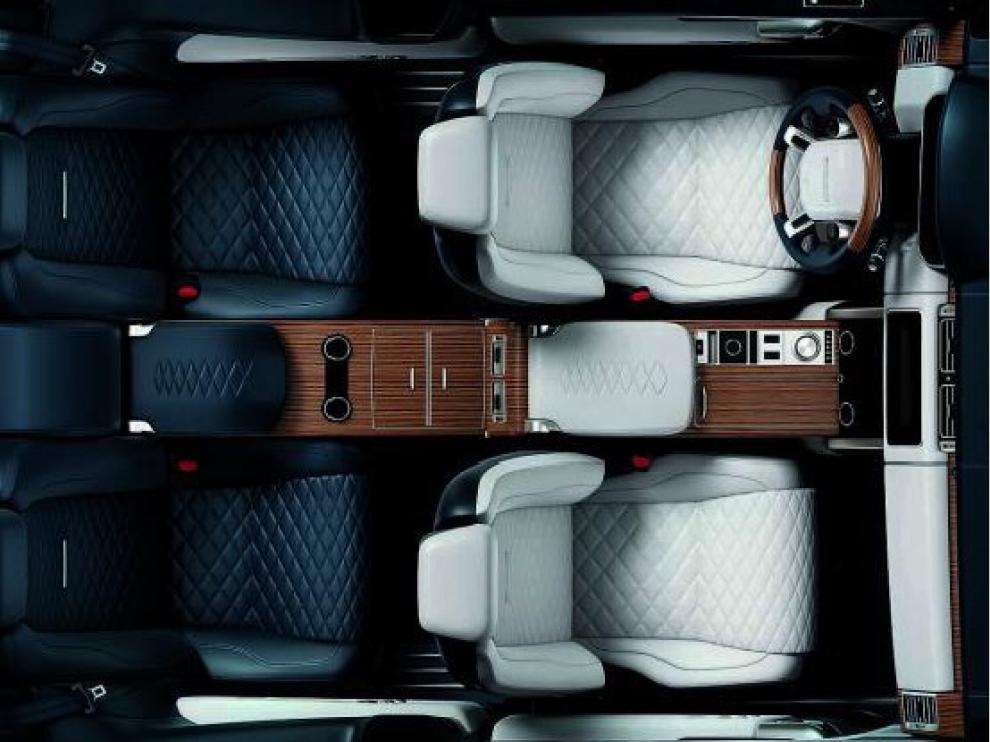 Su refinado interior es lo único que se conoce por ahora del nuevo Range Rover SV Coupé.