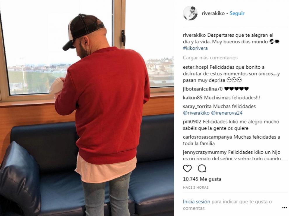 Kiko Rivera se muestra muy orgulloso de su tercera hija.