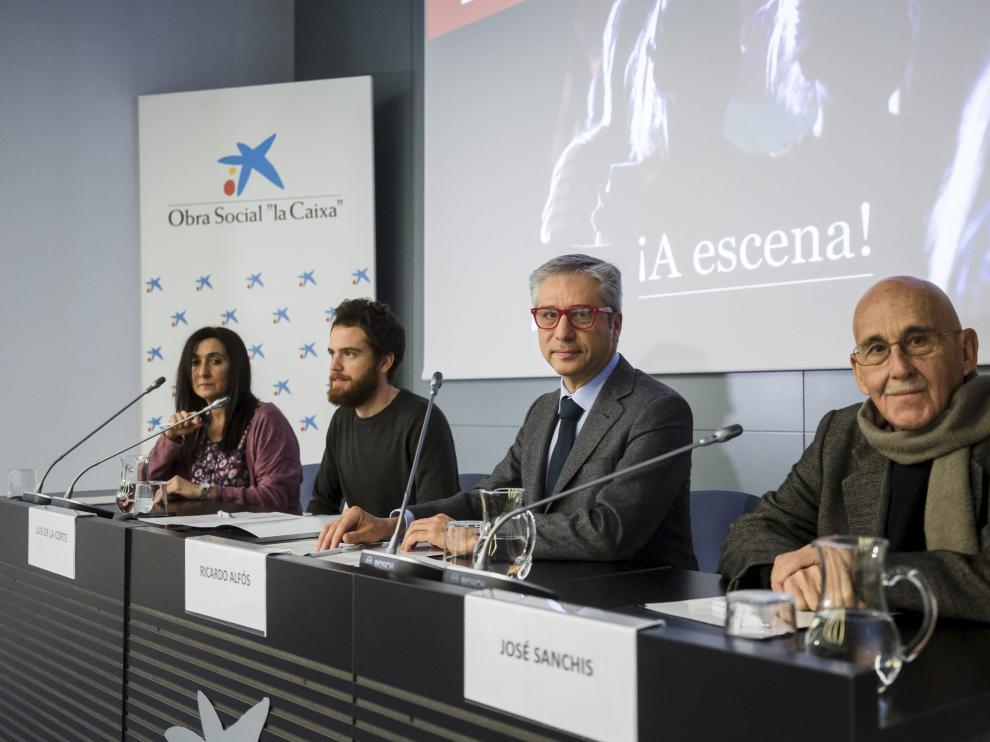 Eva Barrios, Luis de la Corte, Ricardo Alfós y José Sanchís Sinisterra.