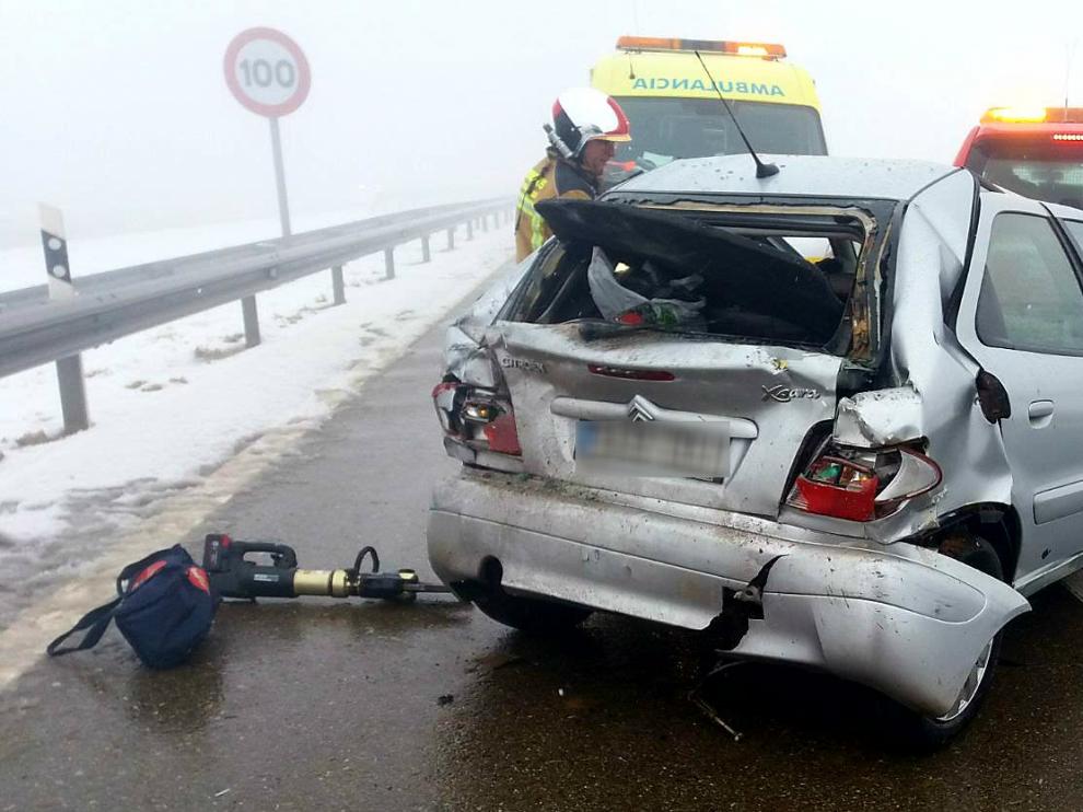 Una mujer y su hija fallecen en un accidente en Paniza