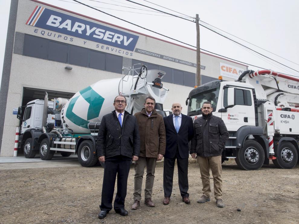 Luis San Gil, Salvador Roldán, Marcos Andaluz y Alfredo Sacacia, cuatro de los cinco accionistas de Baryserv.