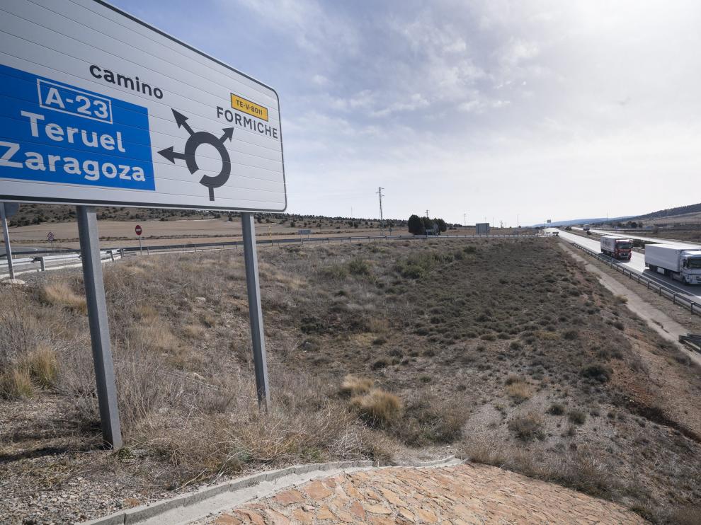 La nueva área de servicio se construirá junto a la salida de la A-23 a Formiche.