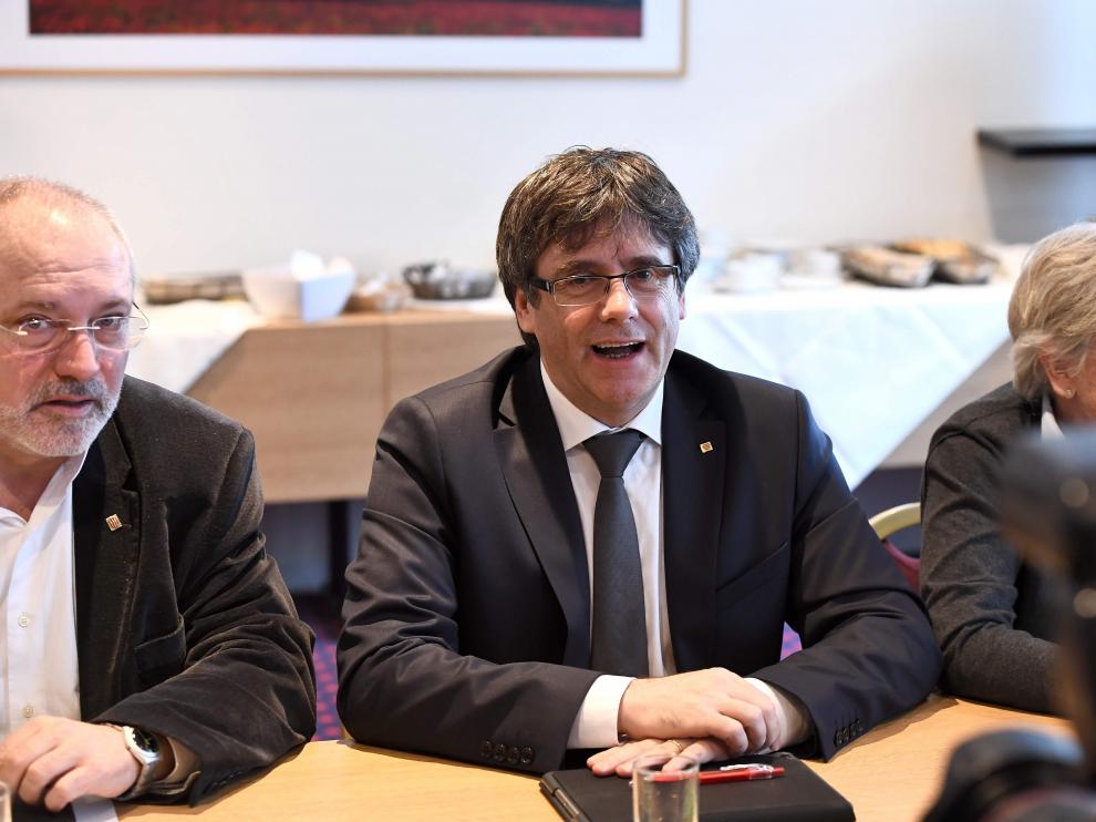 Carles Puigdemont este lunes en Bruselas