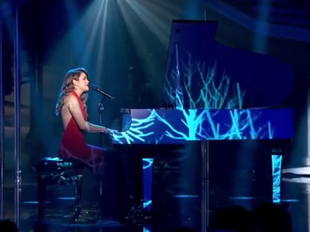 Amaia en la gala final de Operación Triunfo