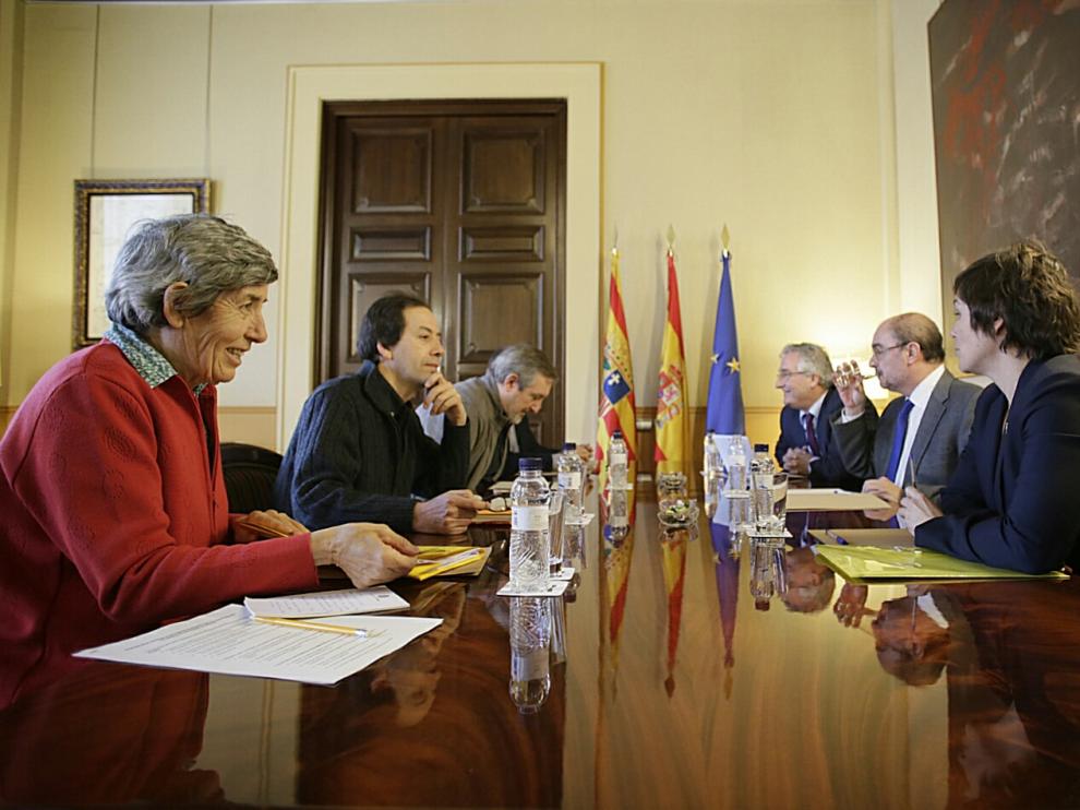Reunión entre el Gobierno de Aragón y la RAPA, hoy en el Pignatelli