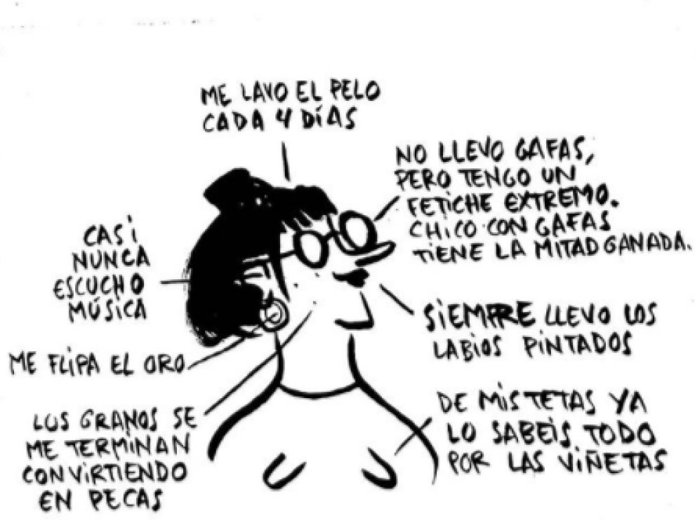 La ilustración de Flavita Banana, el primer 'Busto de las Curiosidades'.
